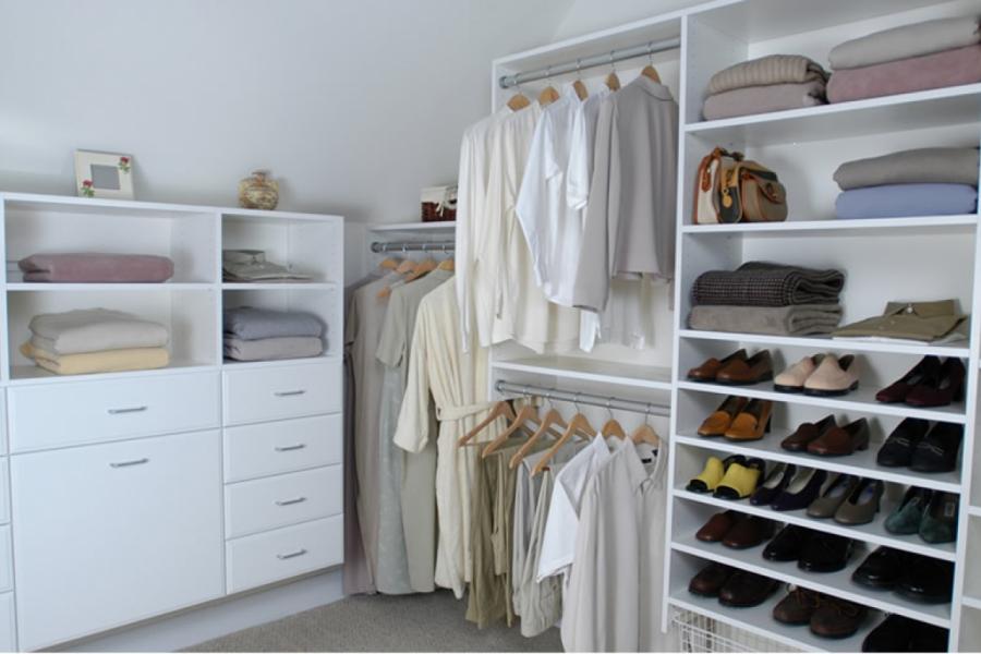 Walkin Wardrobe With Open Design