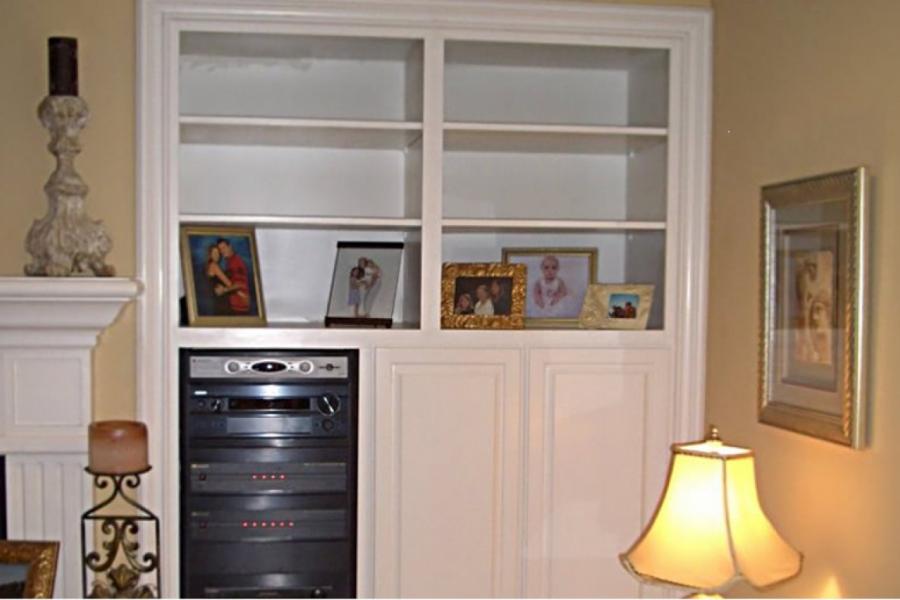 Entertainment Unit with Book-case