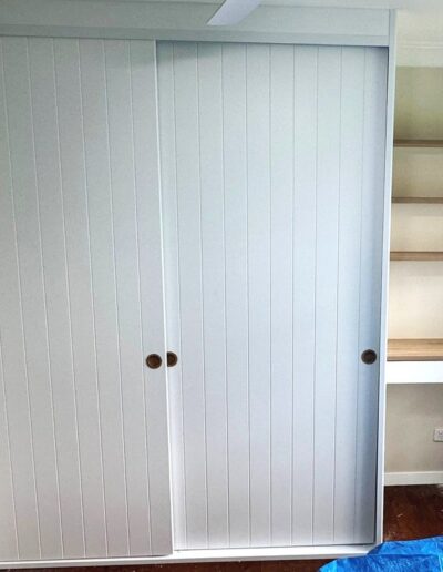 Pinstripe Doors with Desk
