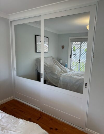 Shaker Doors with half mirror