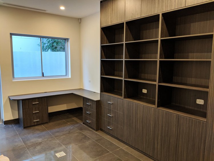 Home Office Cabinets in Coloured Board